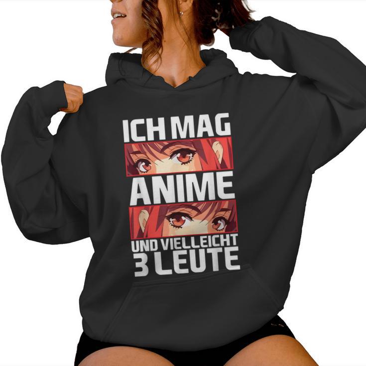 I Like Anime And 3 People Manga Japan Women's Children's Kapuzenpullover für Damen