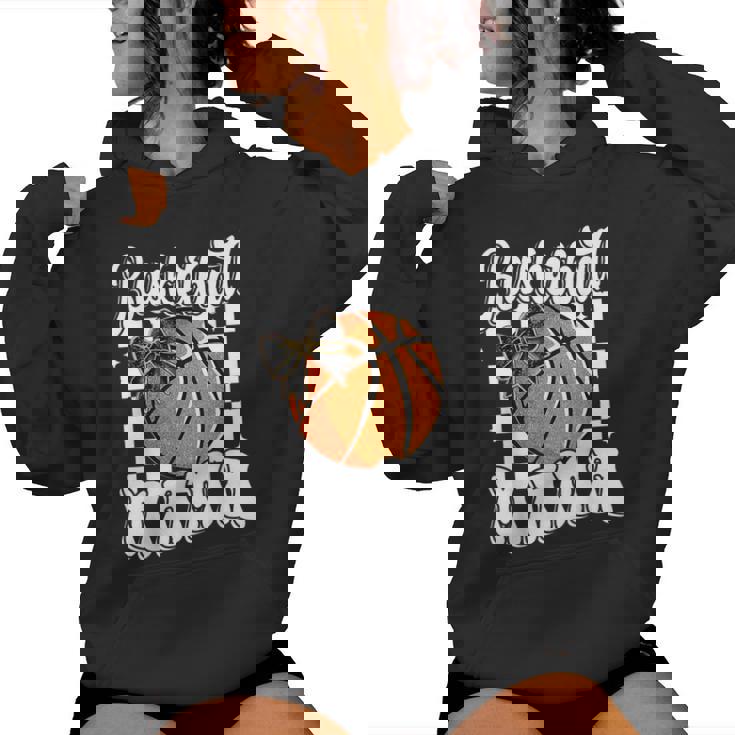 Basketball Mama Coquette Bow Game Day Sports Lover Mom Women Hoodie