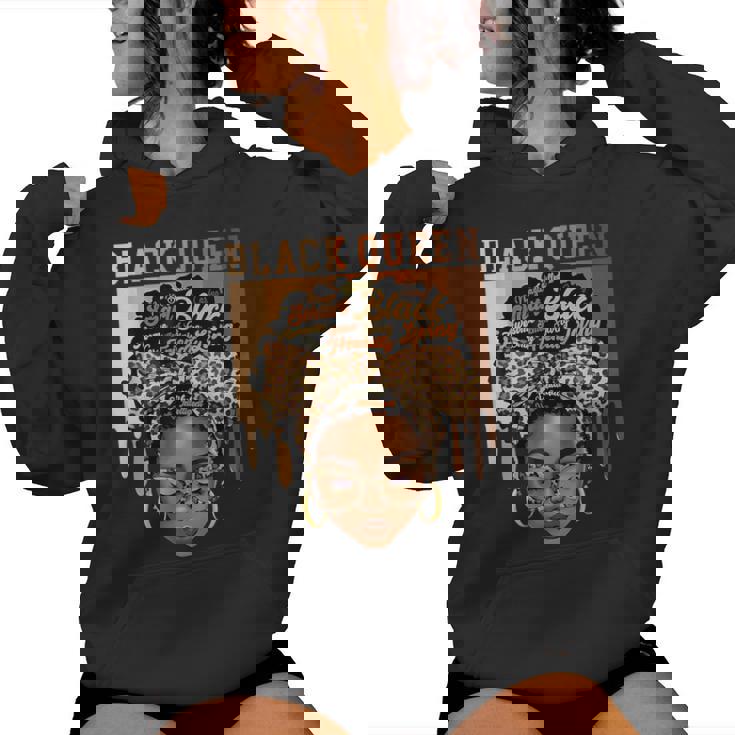 Black Queen Magic Black History Month Afro Hair Melanin Girl Women Hoodie