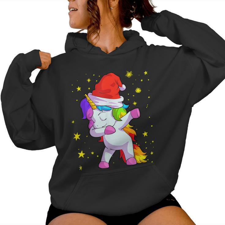 Christmas Children's Unicorn Girls Christmas Kapuzenpullover für Damen