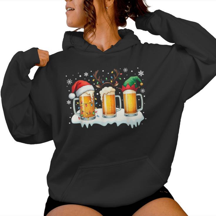 Christmas Outfit Beer Party Outfit Beer Beer Glasses Kapuzenpullover für Damen