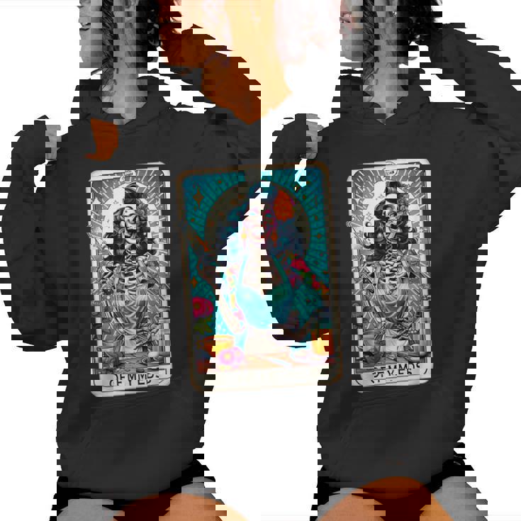 Cool Mama Club Tarot Card Skeleton Halloween Women Hoodie