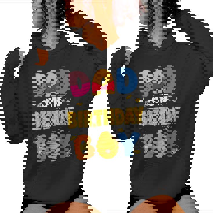 Dad And Mom Of The Birthday Boy Bee Honey Family Party Decor Women Hoodie