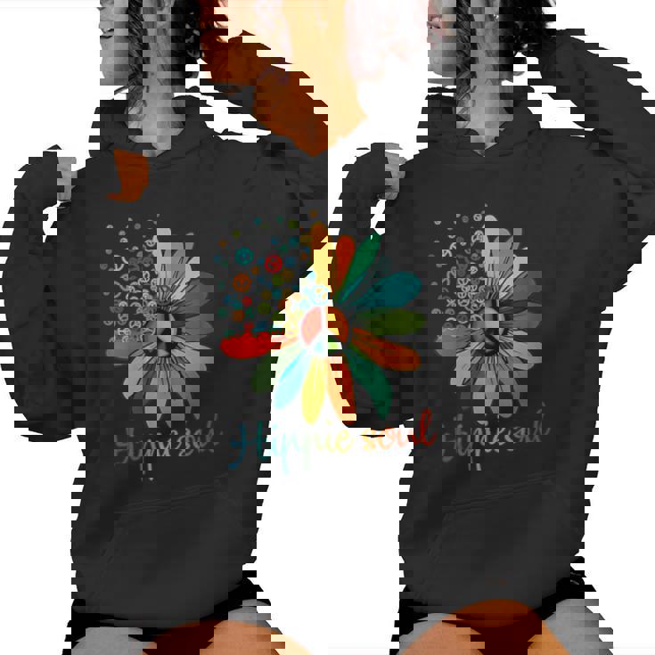 Daisy Peace Sign Hippie Soul Flower Lovers Women's Hoodie