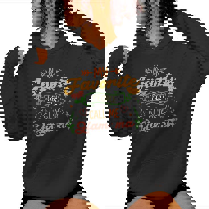 My Favorite People Call Me Glam Ma Floral Mother's Day Women Hoodie