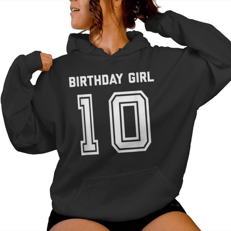 Girls 10Th Birthday Girls Ten Year Blue Kapuzenpullover für Damen