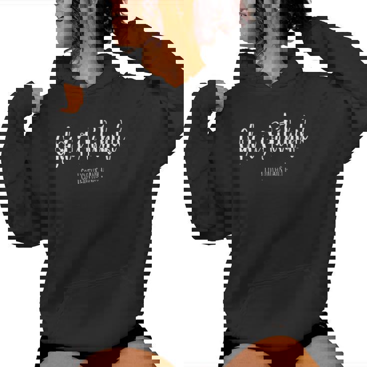 God Is Faithful Christian Faith Bible Verse Women's Hoodie