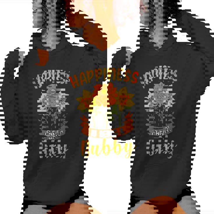 Happiness Is Being A Bubby Cute Women Hoodie