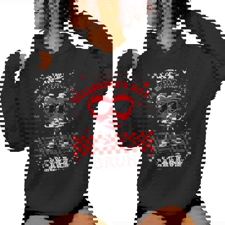 Happy Valentines Day Bruh Love Valentine Heart Girls Boys Women Hoodie