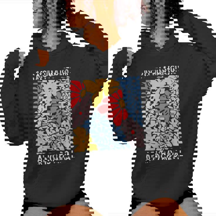 Human Rights Democrat Equality Right Floral Equality Women Hoodie