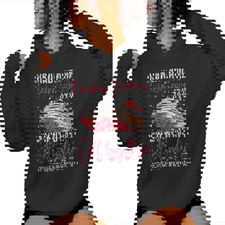 Husband Wife Cruising Anniversary Trip 2025 Honeymoon Love Women Hoodie