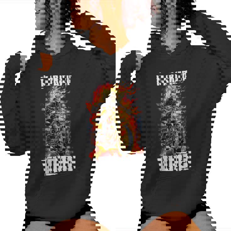 I'm Afraid Of Cringe Skeleton Sudadera con capucha para mujer