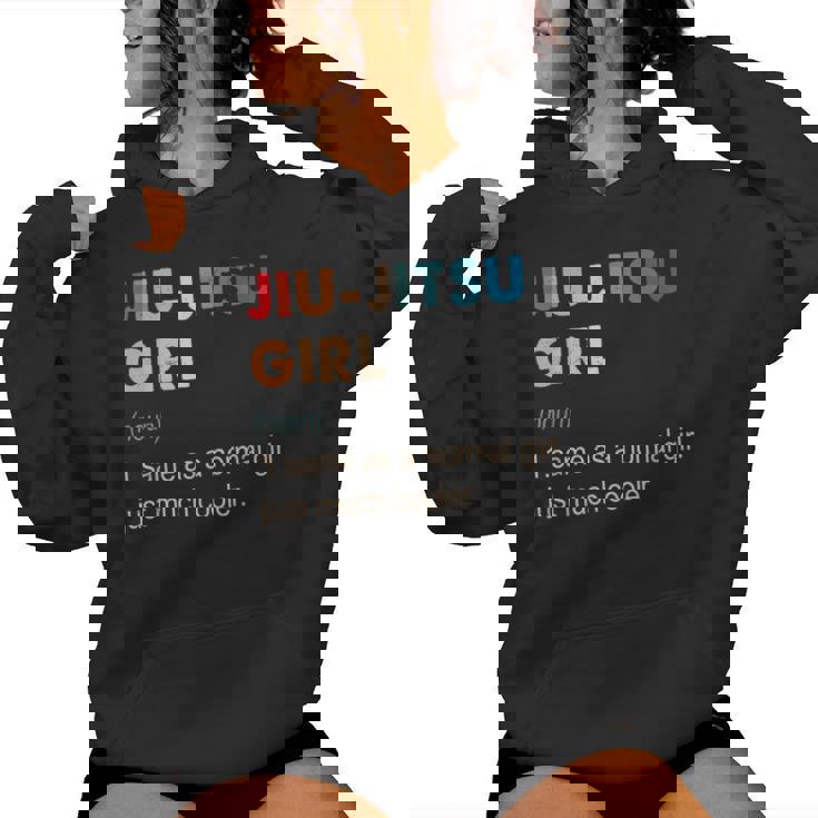 Jiu-Jitsu Girl Definition Jiu-Jitsu Regalo Para Niñas Sudadera con capucha para mujer