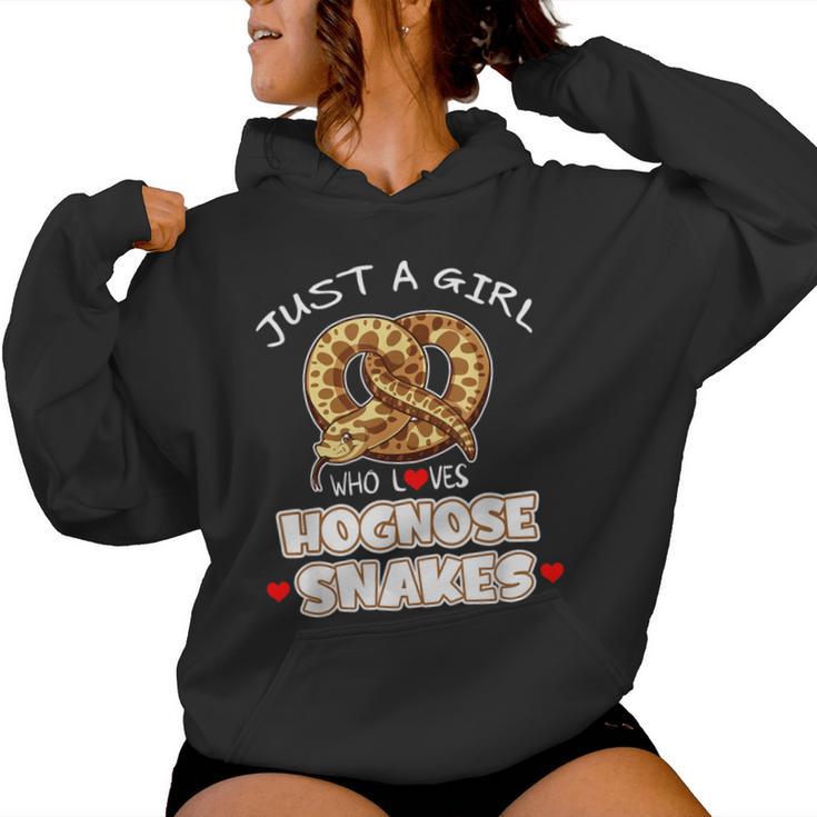 Just a Girl Who Loves Hognose Snakes Animals Lover Women's Hoodie