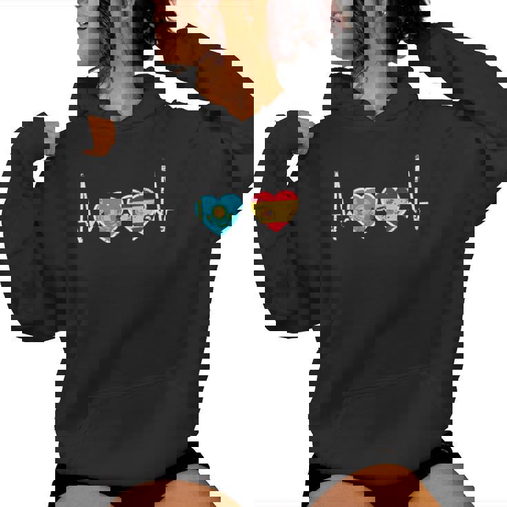 Kazajo Qazaqstan Orgullo Kazajstán Regalosintage Latido Bandera Español Kazajo Niños Hombre S Manga De Doble Puntada Negro Talla S Sudadera con capucha para mujer