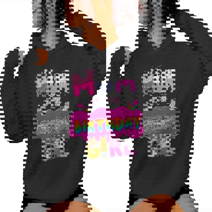 Mom Of The Birthday Girl Family Pig Party Decorations Women Hoodie