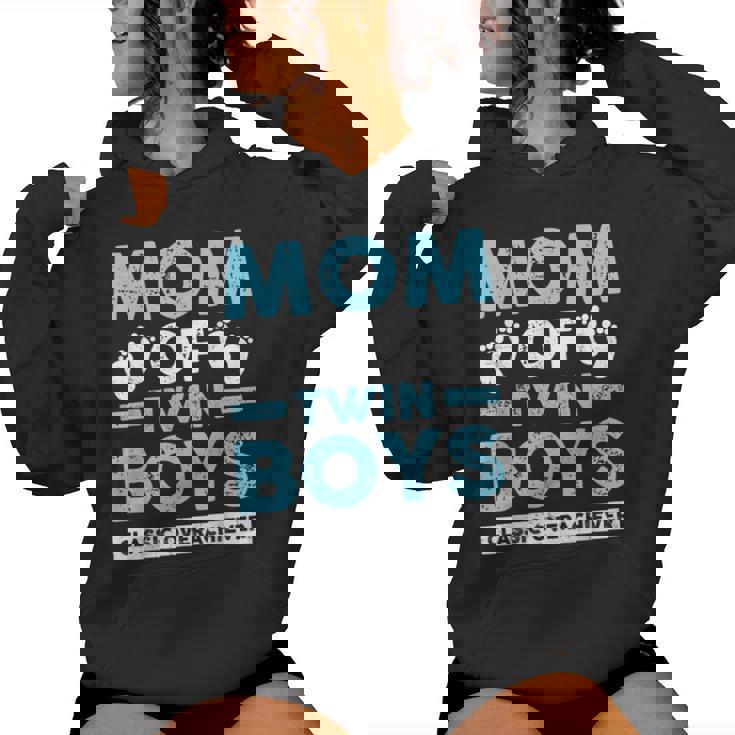 Mom Of Twin Boys Classic Overachiever Twin Mom Twin Mama Women Hoodie