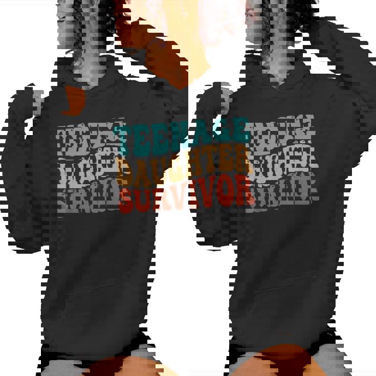 Nage Daughter Survivor Retro Groovy Women Hoodie