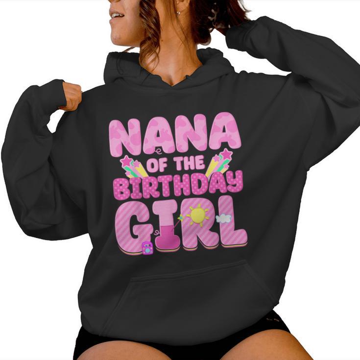 Nana Of The Birthday Girl Pig Family Party Decorations Women Hoodie