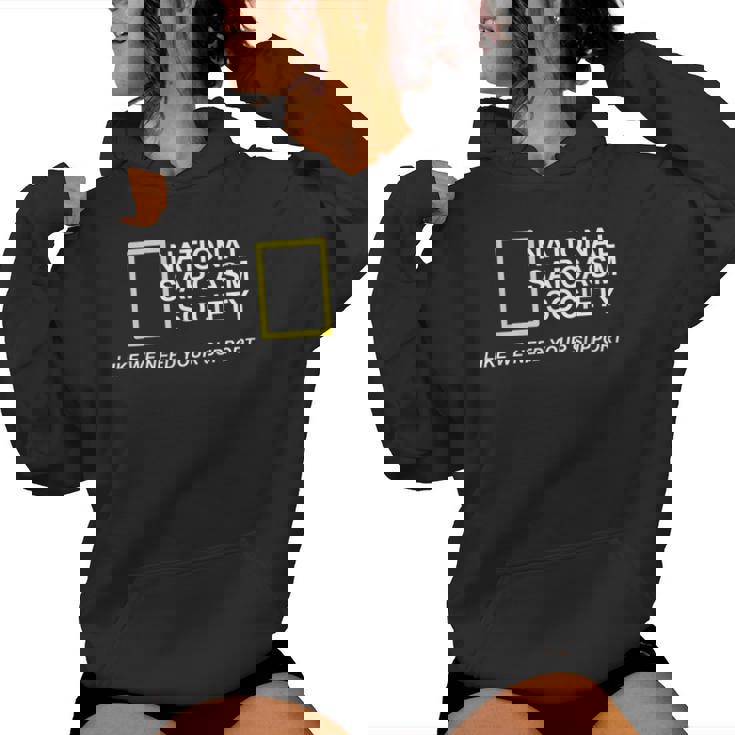 National Sarcasm Society Sarcastic Amusant Sweat à capuche femme