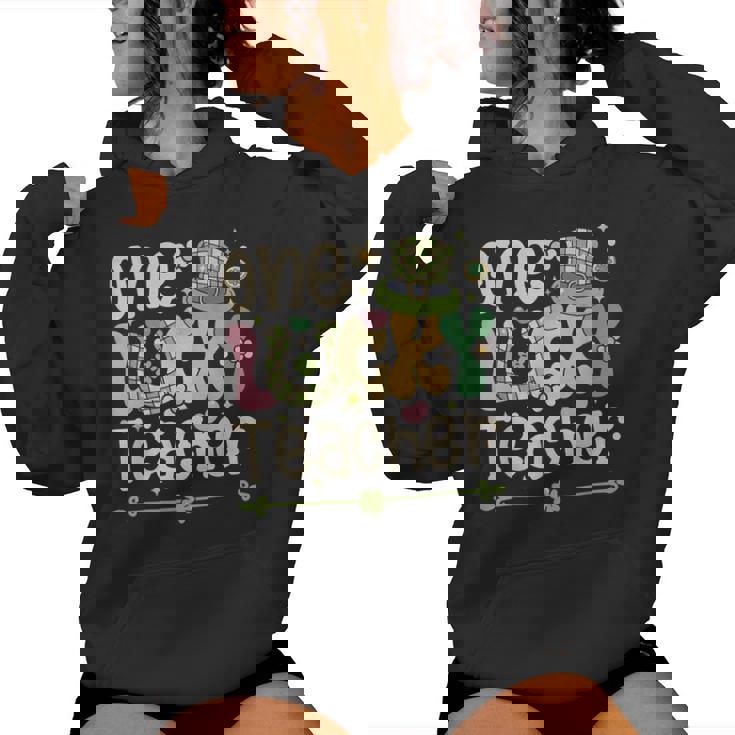 One Lucky Teacher St Patrick's Day Irish Teacher Lucky Era Women Hoodie