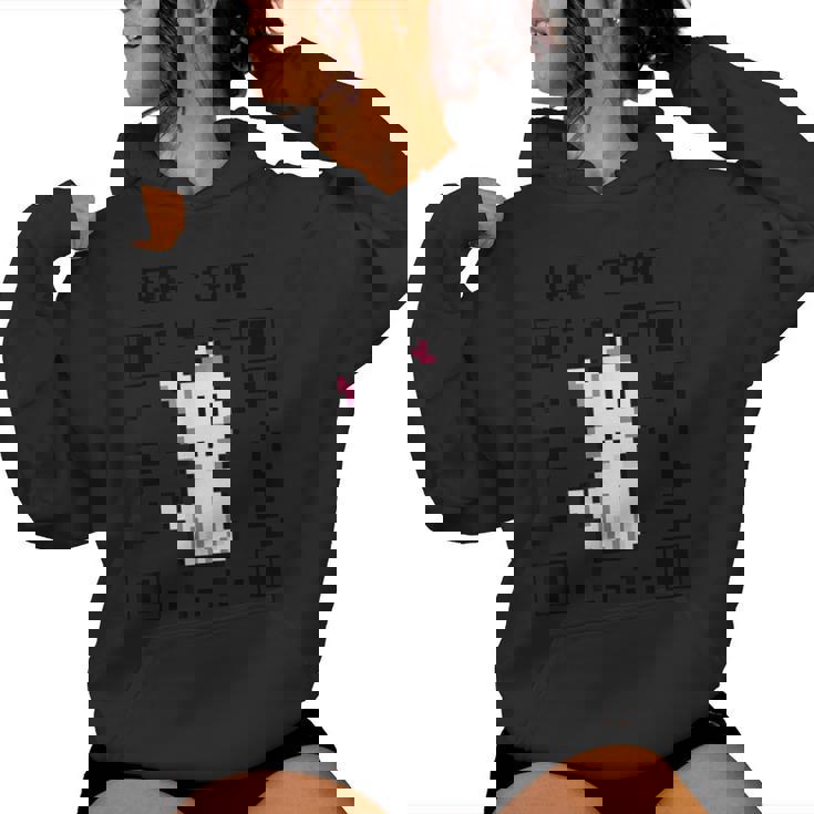 Qr Cat Meme Qr Code Qr Chat Maman Amoureux Des Chats Sweat à capuche femme