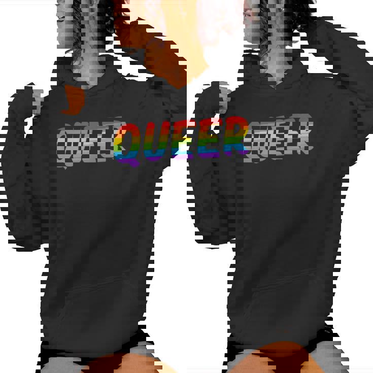 Queer Shirt LGBT Pride Gay Lesbian LGBTQ Shirt Women Men Women's Hoodie