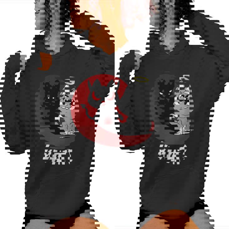 Quelle Ce N'était Pas Moi Bad Cat Chats Mignons Sweat à capuche femme