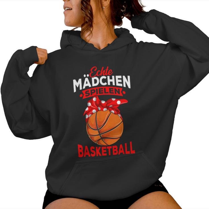 Real Girls Play Basketball Basketball Children's Kapuzenpullover für Damen