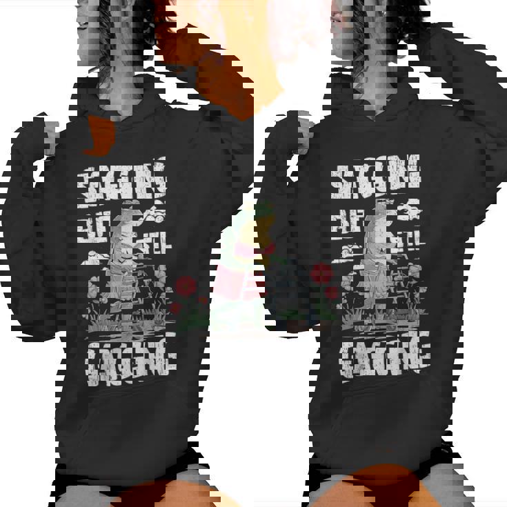 Sagging But Still Gagging Meme Frog Humor Girls Women Hoodie