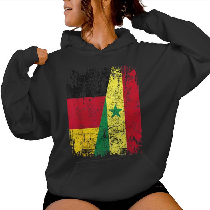 Senegal Germany Flag Children Senegal Kapuzenpullover für Damen