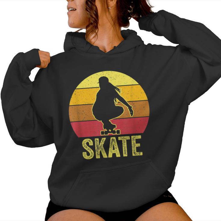 Skater Girl Para Niñas Es Skateboard Skateboard Sudadera con capucha para mujer