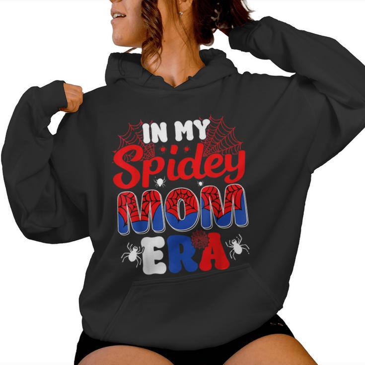 In My Spider Mom Era Mom Spider Mom Groovy Women Hoodie