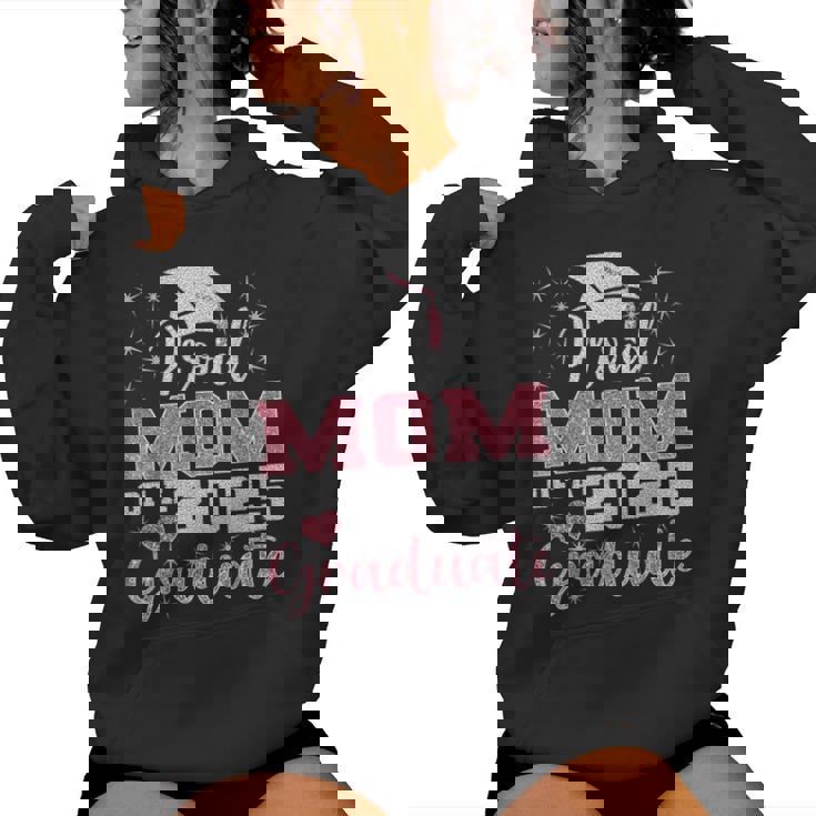 Super Proud Mom Of 2025 Graduate Awesome Family College Grad Women Hoodie
