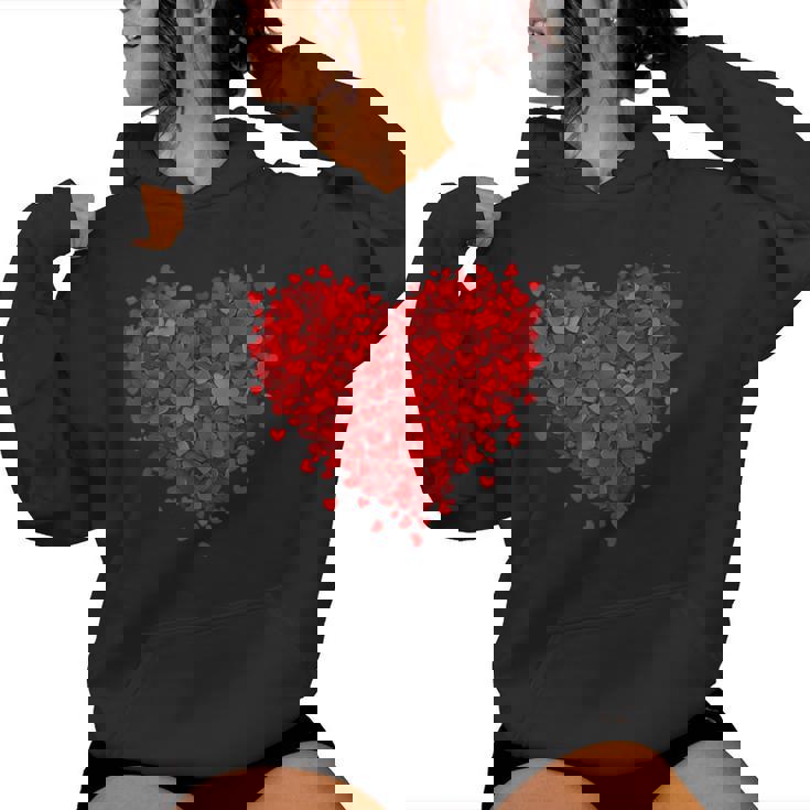 Valentine's Day Love Hearts Graphic Girls Boys Women Hoodie