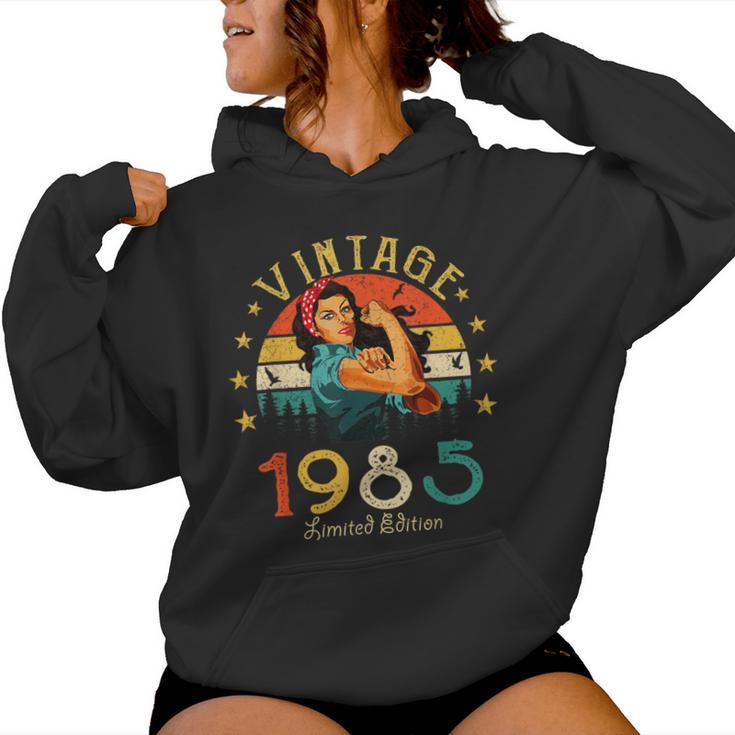 Vintage 1985 40Th Birthday Woman Retro 40 Years Kapuzenpullover für Damen