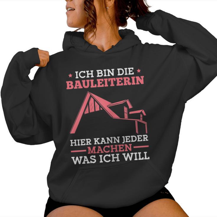 Women's Construction Line Construction Inspection Construction Site Construction Manager Kapuzenpullover für Damen