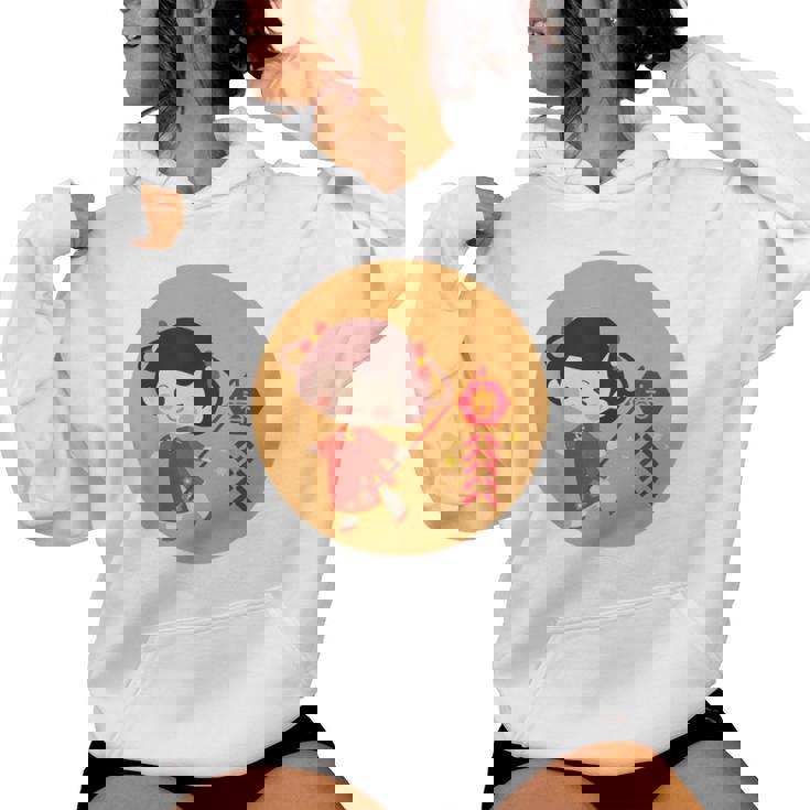 Adorable Chinese New Year Girl Women Women Hoodie