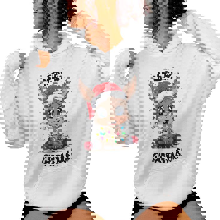 Âne Pull De Noël Animal De Ferme Drôle Merry Christmas Sweat à capuche femme