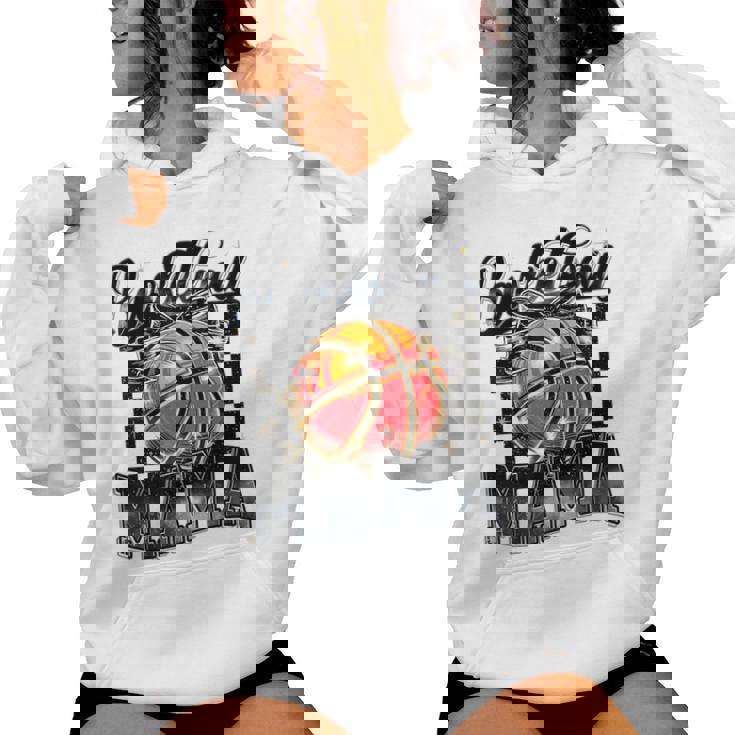 Basketball Mama Coquette Bow Game Day Sports Lover Mom Women Hoodie