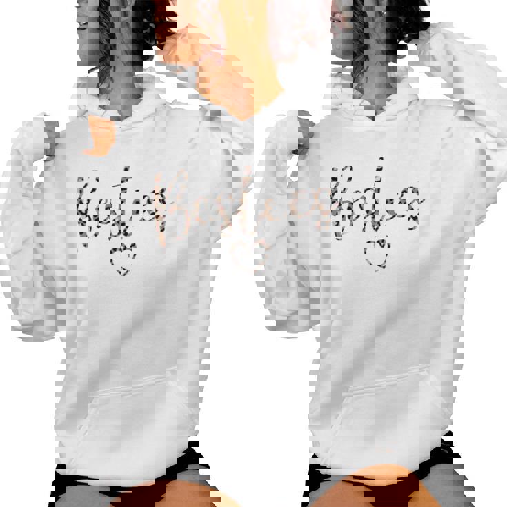 Besties Mom And Me Matching Leopard Mother's Day Women Hoodie