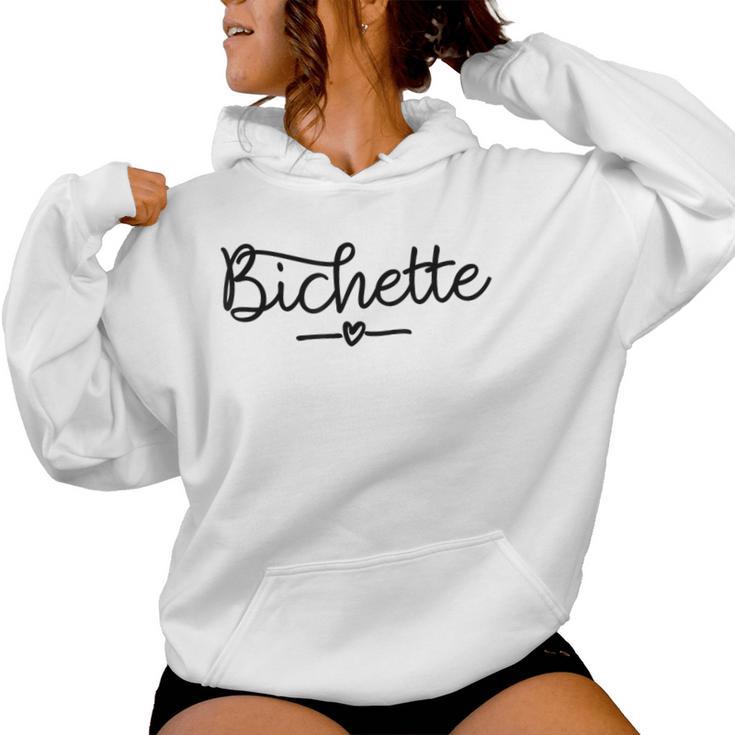 Sweat à Capuche "Bichette" - Cadeau Mignon Pour Copine, Amie Ou Famille - Coton Polyester