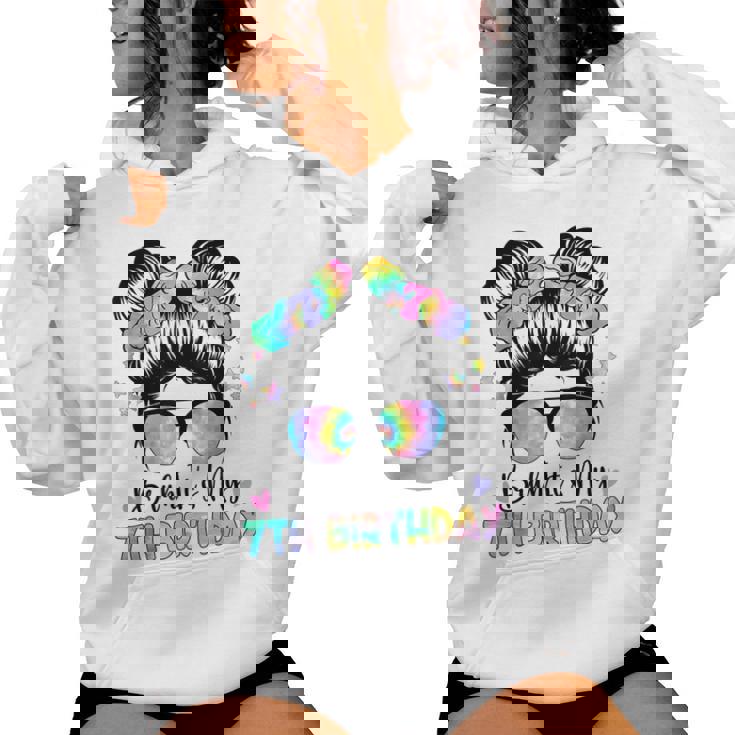 Bruh It's My 7Th Birthday 7 Year Old Birthday For Girl Women Hoodie