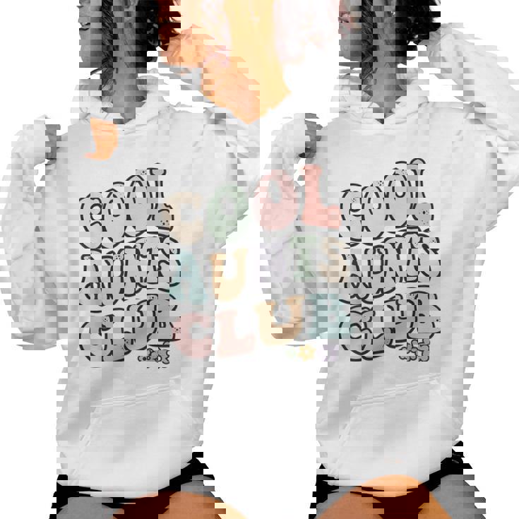 Cool Aunts Clubintage Floral Colorido Cool Aunts Club Aunt Sudadera con capucha para mujer
