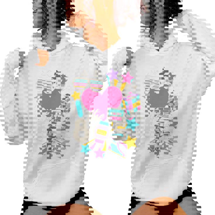 De Los Años 80 Baby 90S Made Me Love The 80S Retro Hombres Es Manga Larga Sudadera con capucha para mujer