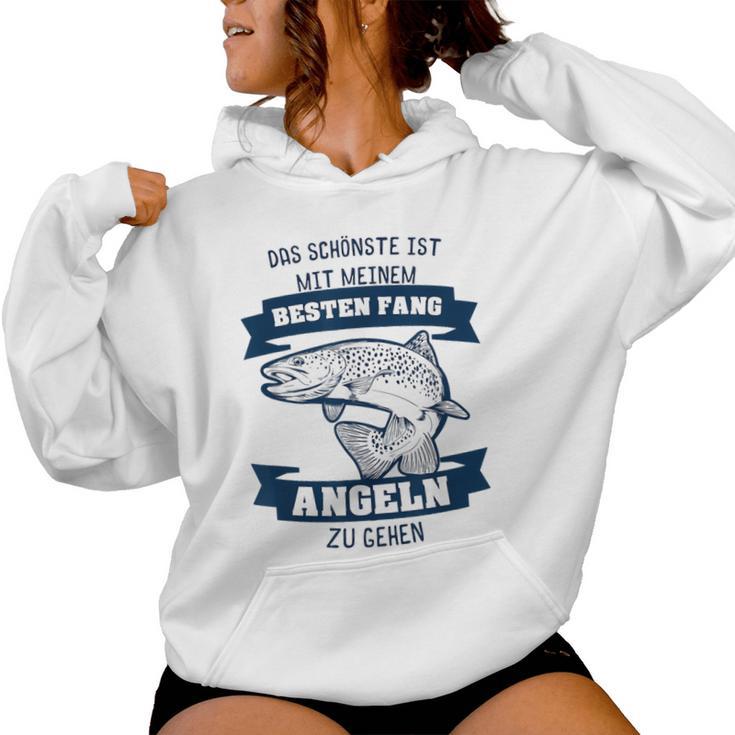 Fisher Couple Partner Woman Best Fang Fishing Kapuzenpullover für Damen