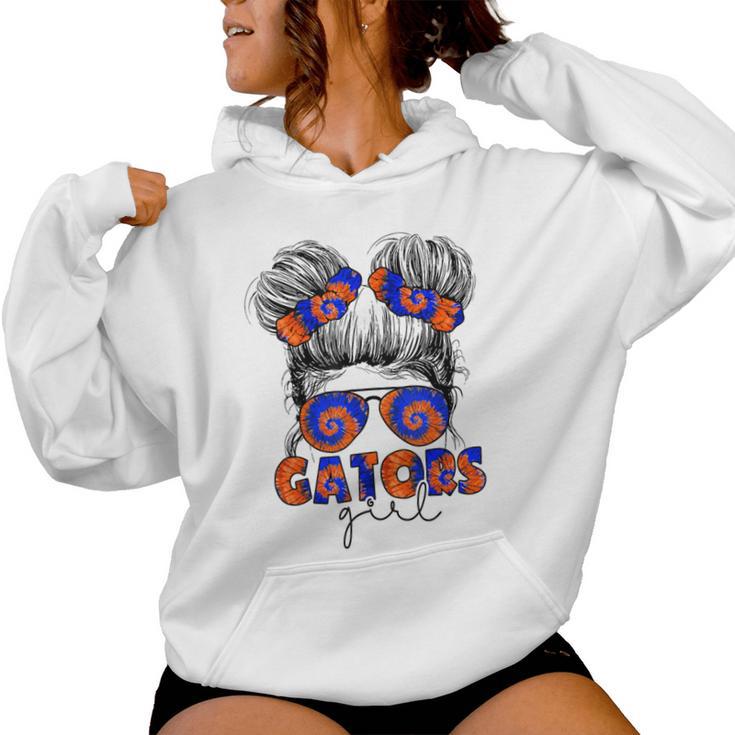 Gators Inspirational Gators Girl Messy Bun Women Hoodie