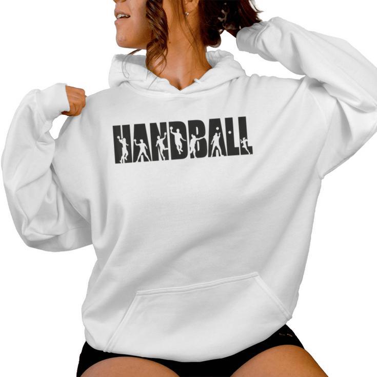 Handball Player s For And Handball Fans Gray Kapuzenpullover für Damen