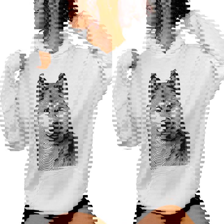 Con Estampado De Huellas De Perro Y Corazón Para Sudadera con