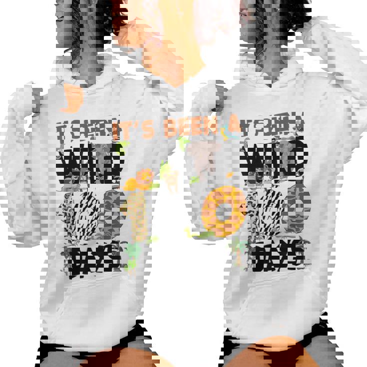 Its Been A Wild 100 Day Of School Animal Boys Girls Students Women Hoodie